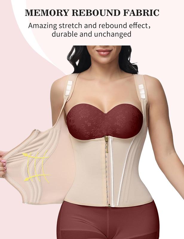 SHAPSHE Waist Shapewear for Women Tummy Control Girdle Workout Shapewear with Adjustable Shoulder Strap