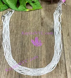 6 PCs 2mm Natural Moonstone Necklaces