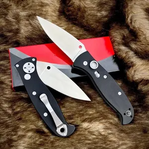 1 Pcs C165 Pocket Folding Knife – D2 Steel, G10 Handle, Deep Carry Clip – Compact Portable EDC for Outdoor Camping