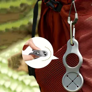 2pcs/set, Carry A Water Bottle Shackle for Travel Drink Bottle Storage, Suitable for Outdoor Travel, Hiking, Water Bottle Towel Key and Other Storage Hooks, Safe and Reliable, Silicone Material, Drinking Gadgets