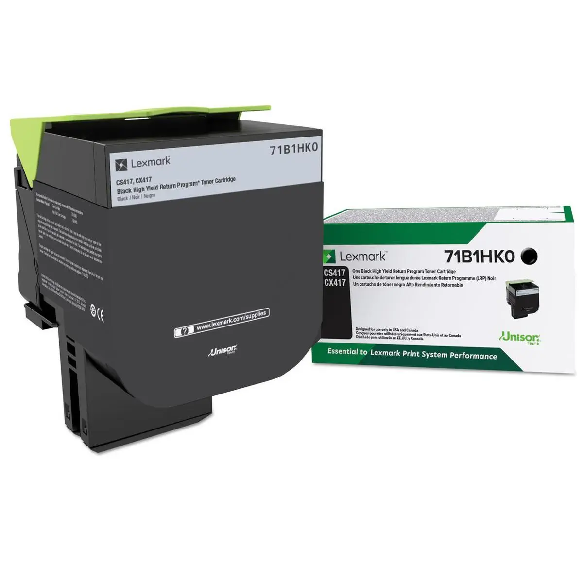 Lexmark 71B1HK0 Laser Toner Cartride (Black) in Retail Packaging