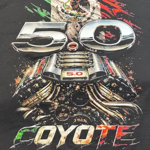 Coyote Performance Shirt with 5.0 Engine Design and Bold Graphics for Men