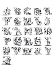 26 Letters Vine Pattern Beaded Bracelet with Zodiac Sign Charm, Fashionable Jewelry for Women & Girls, Trendy All-match & Exquisite Jewelry for Birthday Gift