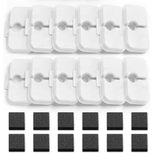 12-Pack Replacement Filters for Petlibro Dockstream Cat Water Fountain PLWF005 PLWF115 PLWF105, Ultra Quiet Pet Water Fountain