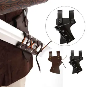 Single Piece Medieval Viking Sword Sheath, Samurai Knife Guard, Leather Sword Scabbard, Fine Sword Sheath, Role Play Costume Accessory