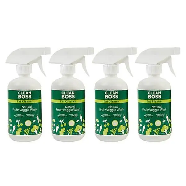 Joy Mangano JOY Eat Cleaner 4-pack Natural Fruit & Veggie Wash & Life Extender