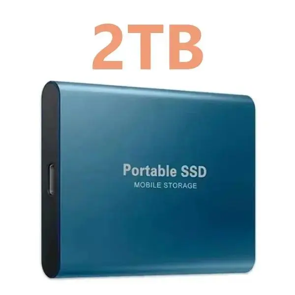 1TB External Hard Drive Portable Solid State Drive 2TB High Speed Hard Disk SSD  Original Type-C Storage Device for PC/Phone/Mac