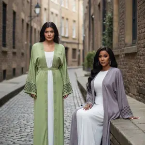 Elegant 4-Piece Abaya Dress Collection - Soft Luxurious Fabric - Perfect for All Seasons - 2 Dresses for Any Occasion - Expertly Crafted in Dubai