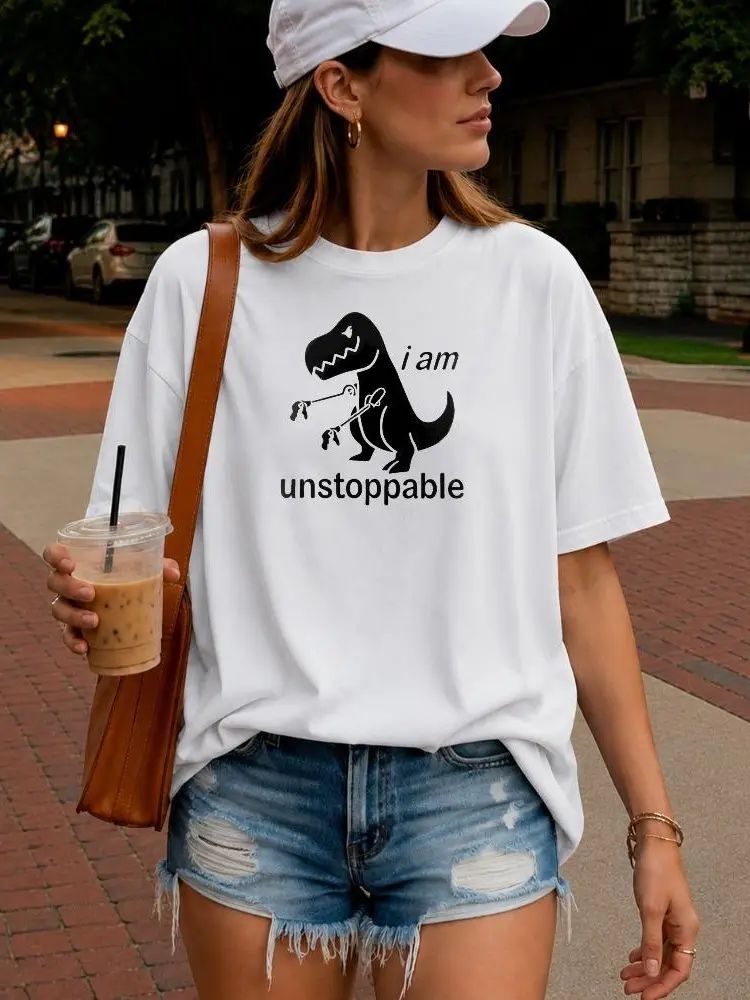 Popular Summer Graphic T-Shirt, Modern Fashion Print Tee for Women and Men, 100% Cotton Unisex Short Sleeve Crewneck Shirt, Soft Breathable Streetwear for Beach Days, Road Trips, Festivals and Birthday Gifts