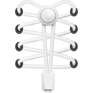 Elastic Round Lock Shoelaces, Durable Adjustable Size Stretch Lace Footwear Accessories