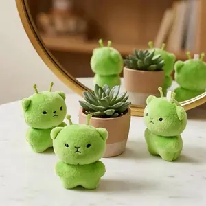 4pcs Star Cat Invasion Earth handmade dolls, soft cute pendants, cute outer space theme decorative dolls.