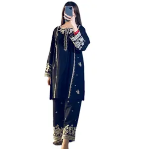 Embroidered Cotton Pakistani Two Piece Suit