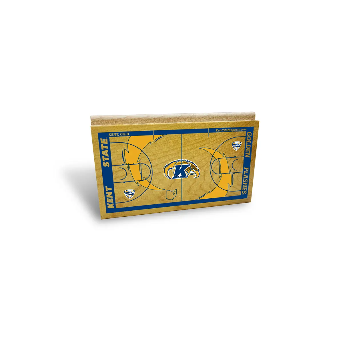 Kent State Golden Flashes® Authentic Court Wood Mini-Mini Court - Memorial Athletic and Convocation (MAC) Center (1992-2025)