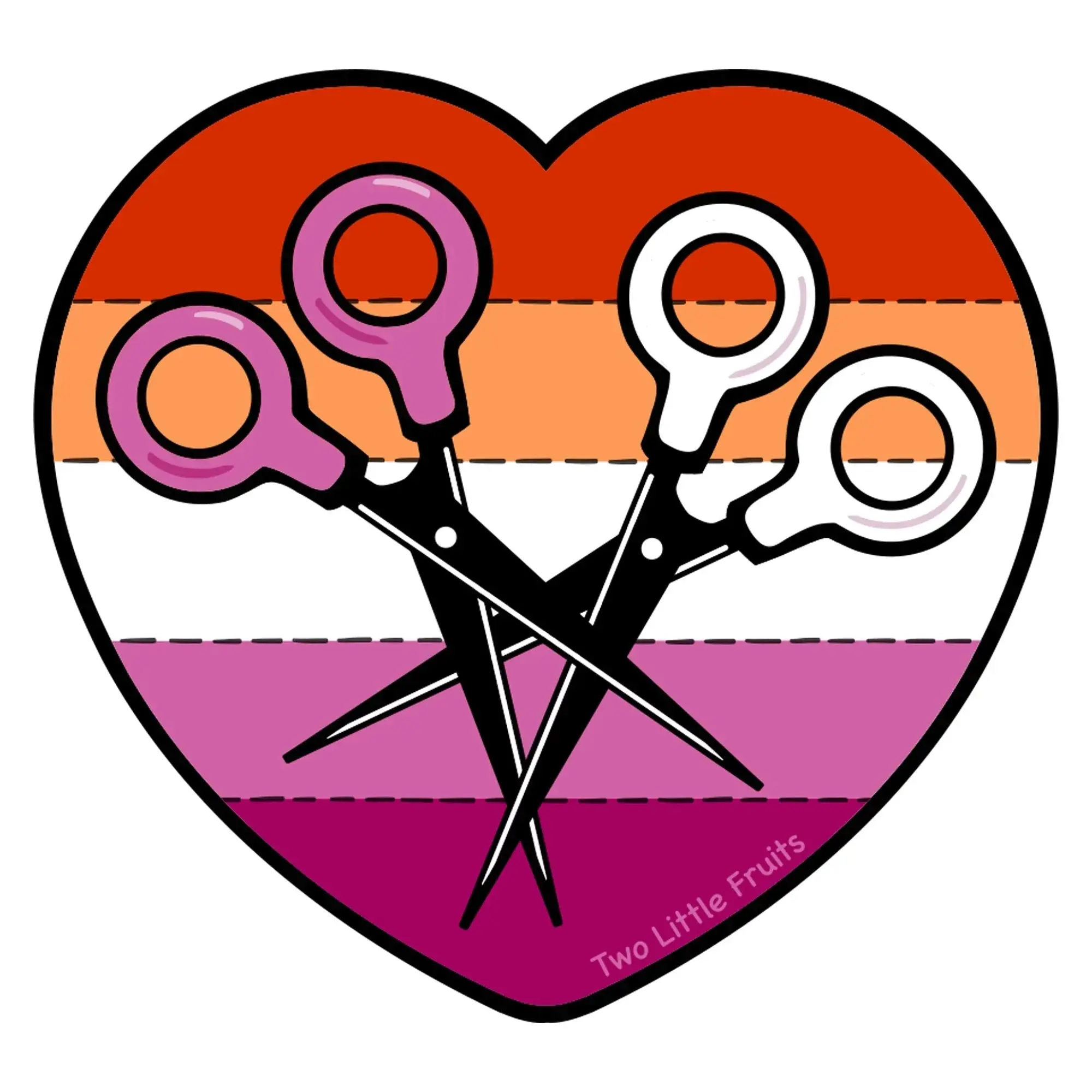 Lesbian Pride Vinyl Sticker