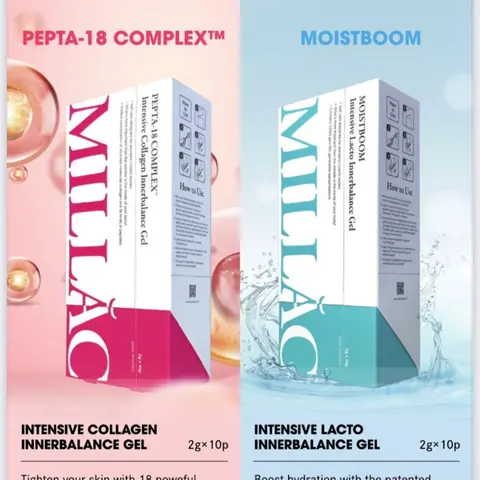 Millac Intensive Intimate Collagen/Lacto Gel with 18 Peptides & 5th-Gen Probiotics for Skin Tightening & Hydration