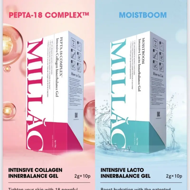 Millac Intensive Intimate Collagen/Lacto Gel with 18 Peptides & 5th-Gen Probiotics for Skin Tightening & Hydration