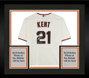 Framed Jeff Kent San Francisco Giants Autographed Cream Nike Replica Jersey with "HOF 2026" Inscription - Fanatics Authentic Certified