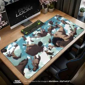 Attack on Titan Mouse Pad - Fall of Titans Anime Desk Mat