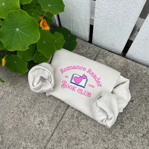Romance Reader book club embroidered sweatshirt, Romantasy reader, Bookish sweater, gift for book lover, bibliophile, book crewneck