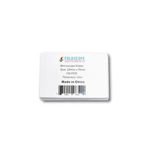 Foldscope Blank Glass Slides - Box of 100.