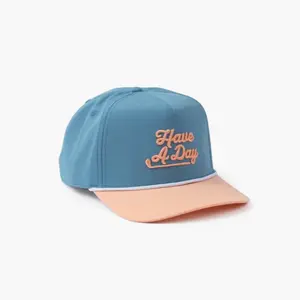Premium Colors Breezy Golf "Have A Day" Rope Golf Hat - Many Colors To Choose - Golf Cap - High Quality & Breathable - Suitable For Men & Women, Tennis, Golf, Pickleball Players