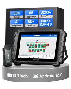 TOPDON ONE 10.1" Bidirectional Car Diagnostic OBD2 Scanner J2534 Pass-Thru, ECU Coding Full System Scan, 50+ Services TopFix AI, OE Topology TOPDON ONE 10.1" Bidirectional Car Diagnostic OBD2 Scanner J2534 Pass-Thru, ECU Coding Full System Scan, 50+ Services TopFix AI, OE Topology