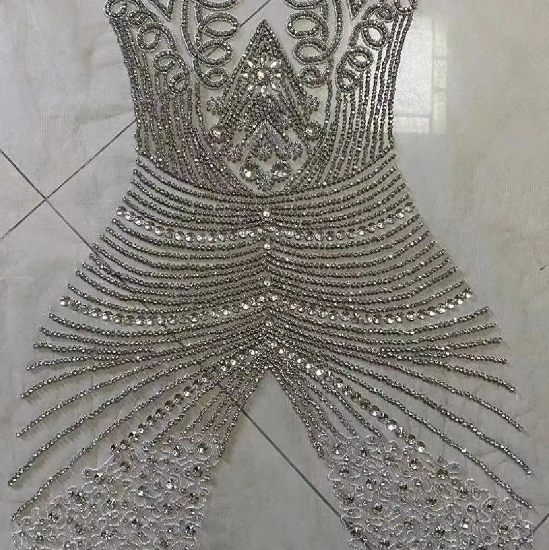 Destiny -  crystal rhinestone bodice applique