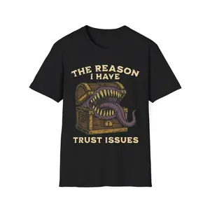Funny DnD Shirt, Mimic Trust Issues Tee, Dungeons Dragon Shirt, Dungeons Master Gift For Fans DnD