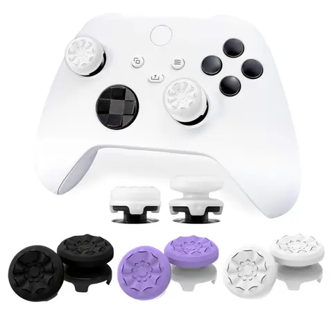 Xbox Console Controller Attachment Joysticks - Rubber Mixed-Height (1 High-Rise, 1 Mid-Rise) for Precision & Control, Non-Slip Comfort Fit, All-Game Ready, Protects Original Stick, Xbox Accessories with Manufacturer Warranty, Gamer Gifts