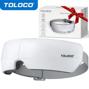 TOLOCO Smart Eye Massager with Heat, Perfect Valentine's Day gift for your lover, Bluetooth Music, and More – Relieve Migraines, Enhance Relaxation, Improve Sleep, Alleviate Eye Strain, Dark Circles, and Dry Eyes.v