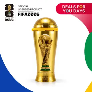 Official 2026 FIFA World Cup Blow Horn Cup | Cheer & 19oz Sip 2-in-1 Reusable Water Bottle with Built-In Horn for Sports Games rowdy cup Tailgates  Parties & Events Fantasy Football Championship SummerWins summerwins