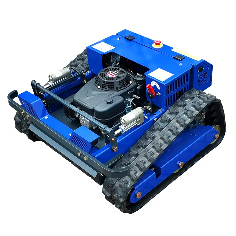 AWY-550 EPA-Certified Commercial Smart Mower, Self-Propelled Remote Control Robot Grass Cutter with Rugged Crawler Tracks for 45° Slope All-Terrain Automatic Mowing