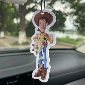 Cartoon Anime Christmas Hanging Decoration, Unisex Car Perfume, Car Fragrance & Non-Toxic Air Freshener, Natural Essential Oils, Long-Lasting Scent 60-90 Days