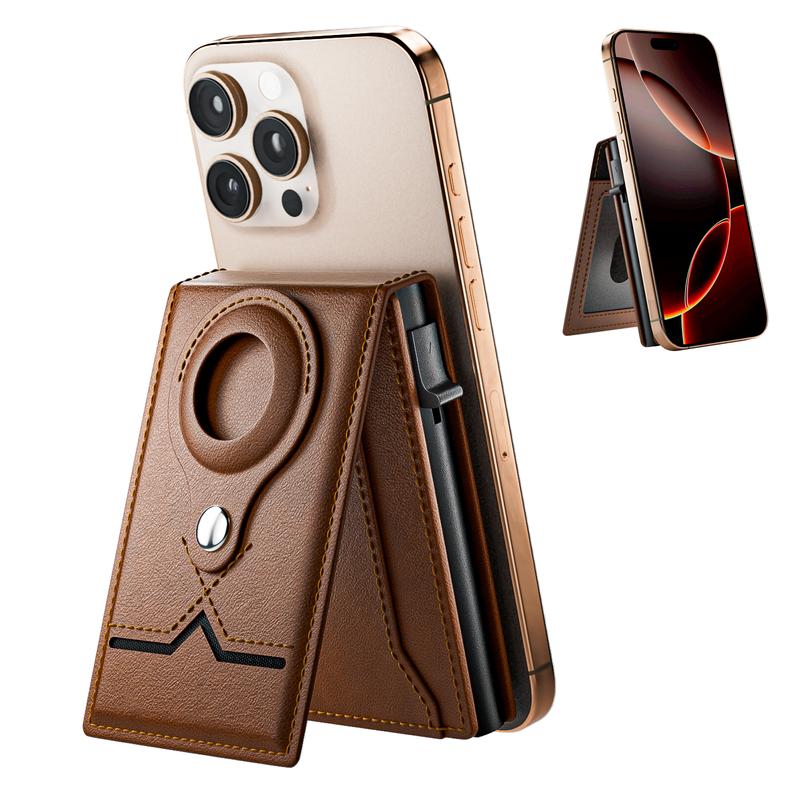 Mens Wallet Card Holder - Smart Leather Magnetic Wallet for Men, Pop Up Card Case, RFID Blocking, Slim, Minimalist, Front Pocket, 6-12 Card Capacity