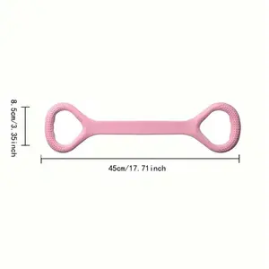 8-Figure Latex Resistance Rope Puller, Female Home Fitness Elastic Stretch Belt for Open Shoulder & Beauty Back, Workout Accessories