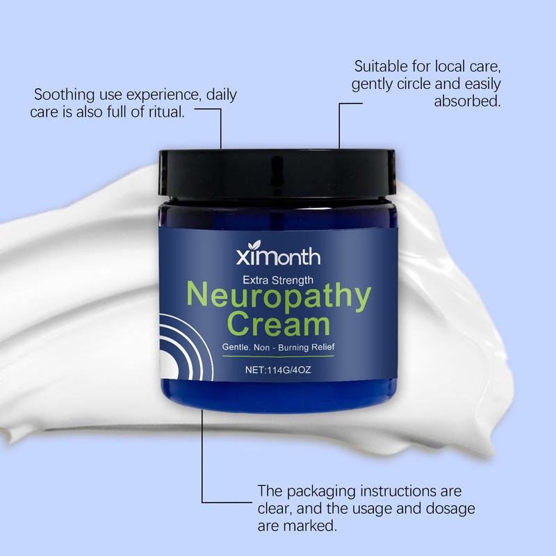【Buy 1 Get 3 Free】Neuropathy Cream - Soothing Cream for Feet, Legs, Hands, Etc ,Non-Greasy, Gentle, Non-Burning with Cooling Effect