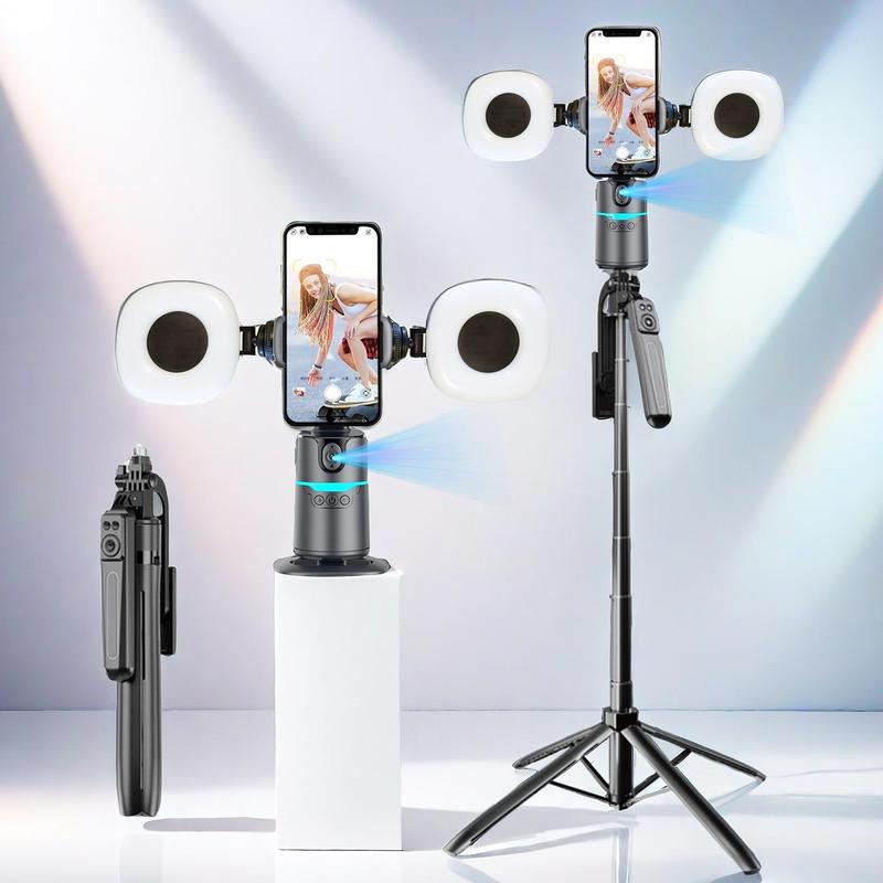 Rotatable Face 360-Degree Rotatable Face Tracking Smart Selfie Stick Gimbal, Portable ...