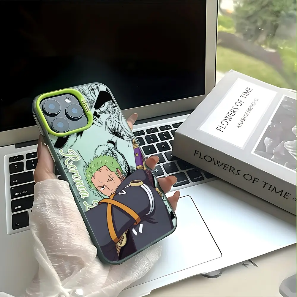 Anime P-PieceS Z-ZoroS phone case, anti-drop frosted back cover, provides drop protection, suitable for iPhone 17/16/15/14/13/12/11/X/XS/XSMAX/XR/17E/7P/8P, can be given as a holiday gift to friends, family, or yourself, Accessories, Smartphone, Cellphone