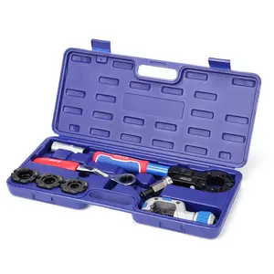 iCrimp Copper Pipe Press Tool Kit with Cutter, 1/2" 3/4" 1" ProPress Crimping Tool, Works with Socket or Impact Wrench for Tight Spaces, IWS-1632CF