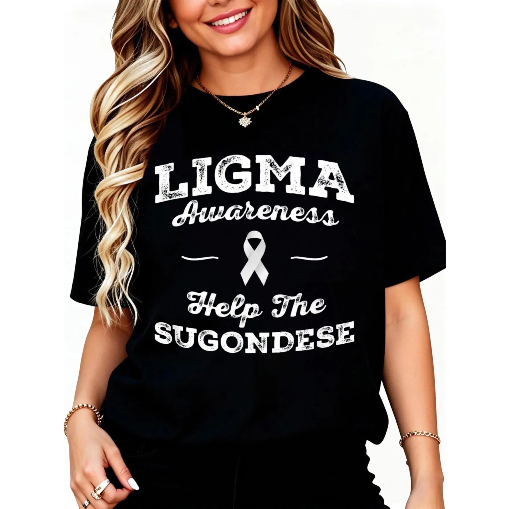 100% Cotton Ligma Awareness, Suggested Memes Gamer, Gaming Joke T-Shirt Unisex Adult Clothing Streetwear