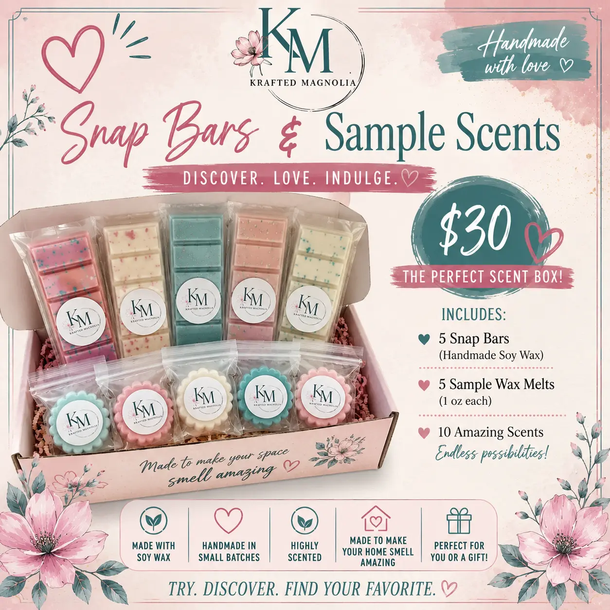Snap Bar & Sample Scent Box