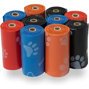 Dog Poop Bags for Waste Cleanup, Doggy Roll Replacements for Outdoor Puppy Walking and Travel, Leak Proof Tear Resistant Thick Plastic - Assorted, 150 Bags