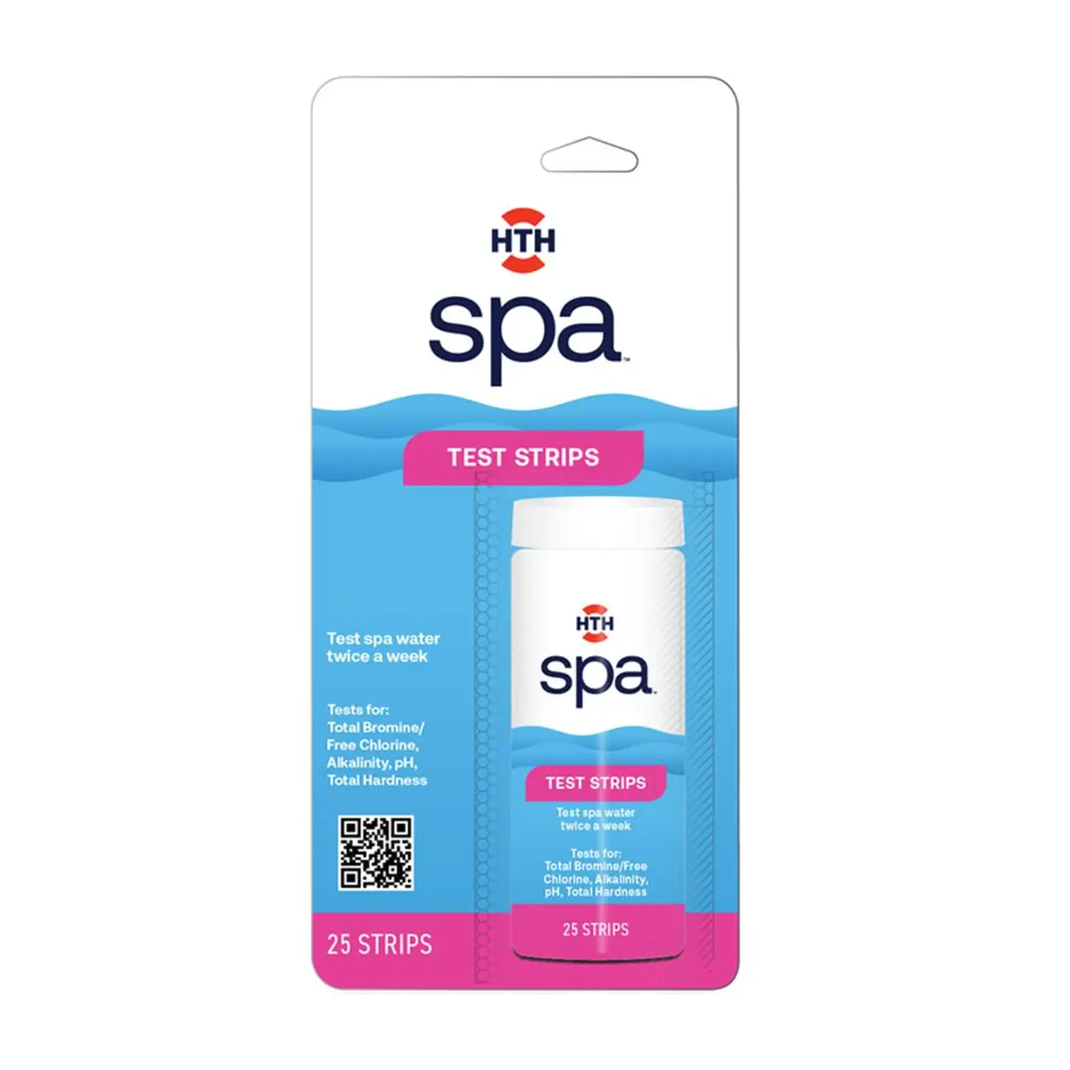 HTH SPA Water Quality Tester Test Strips - 25-Count per Pack, 5-Pack Set
