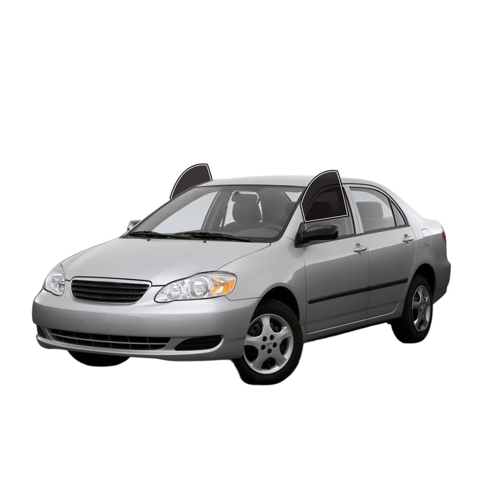 Precut 2-Ply Window Tint Film for Toyota Corolla Sedan 2003-2008, Anti-Shatter, UV Block, Privacy Protection, Easy Install, No Trimming Needed, Heat & Glare Reduction