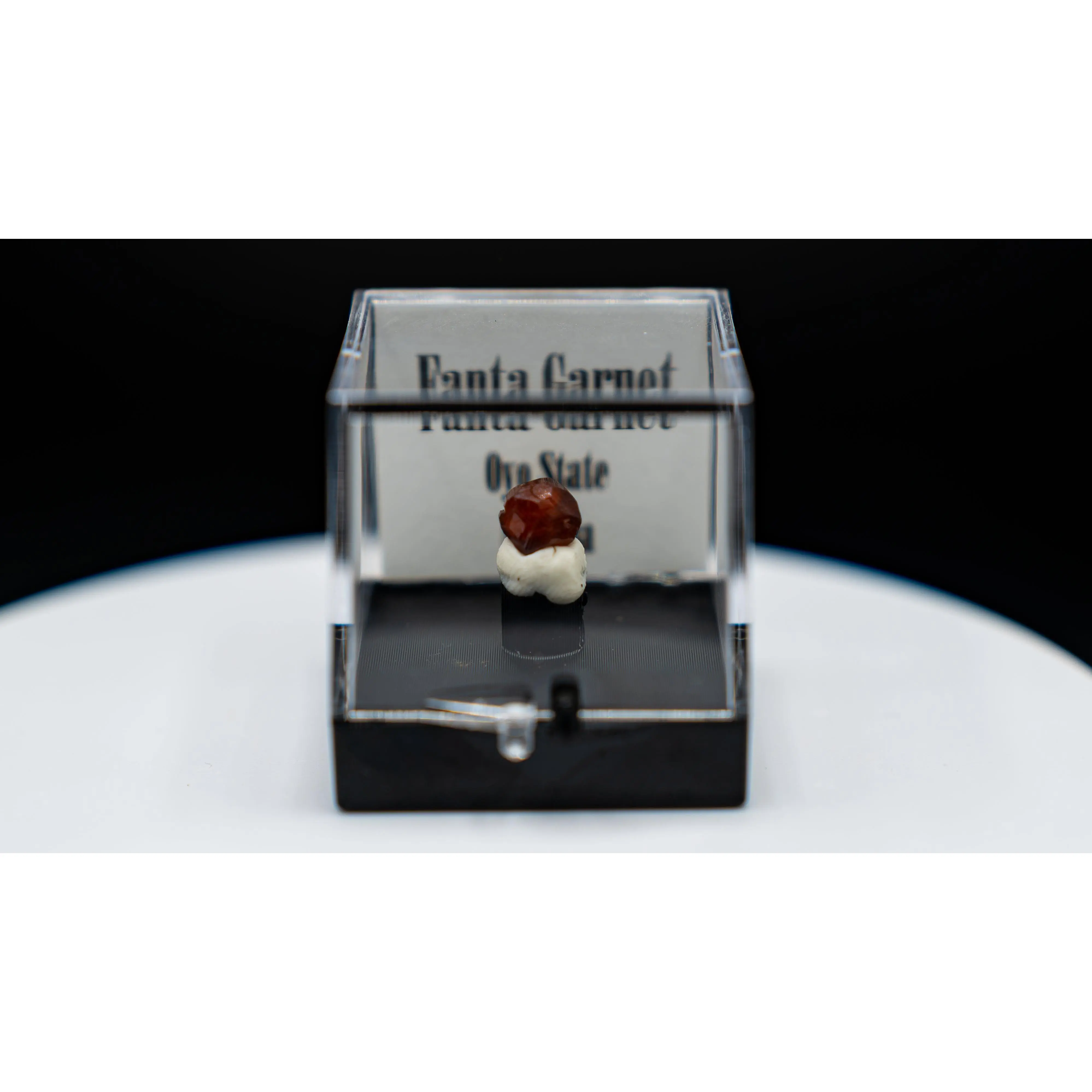 Etched Fanta Garnet Specimen – Oyo State, Nigeria | Dark Orange Crystal