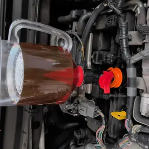 18-Piece Engine Oil Funnel Set, 1.59QT/1.5L Automotive Oil Funnel Kit with 12 Adapters, Elbow Fitting, Arrow Screen and Magnetic Storage Hooks Tray, Compatible with GM, Ford, BMW, Audi, Land Rover Etc, Christmas gift