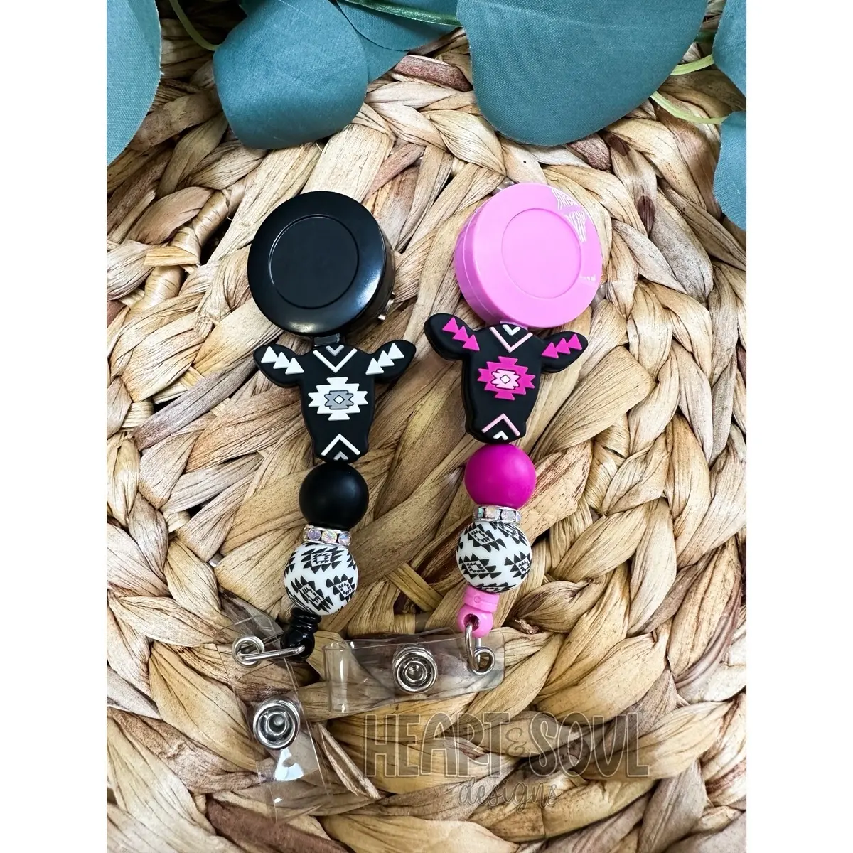 Beaded Badge Reel