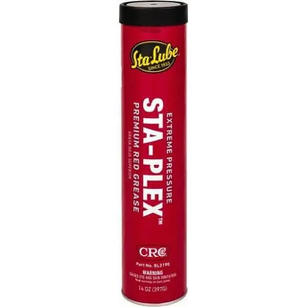 CRC Lithium Base Extreme Pressure Grease, 14 oz Cartridge, Red, High Temp, Food Safe, NLGI G2, 325°F Max, 1007889 (For Cycling & Outdoor Recreation Equipment), Max 325°F