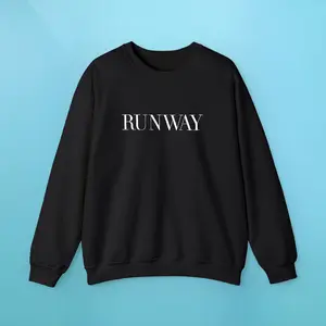 Runway Magazine Logo Embroidered Sweatshirt for Fans of Devil Wears Prada Film & Movie