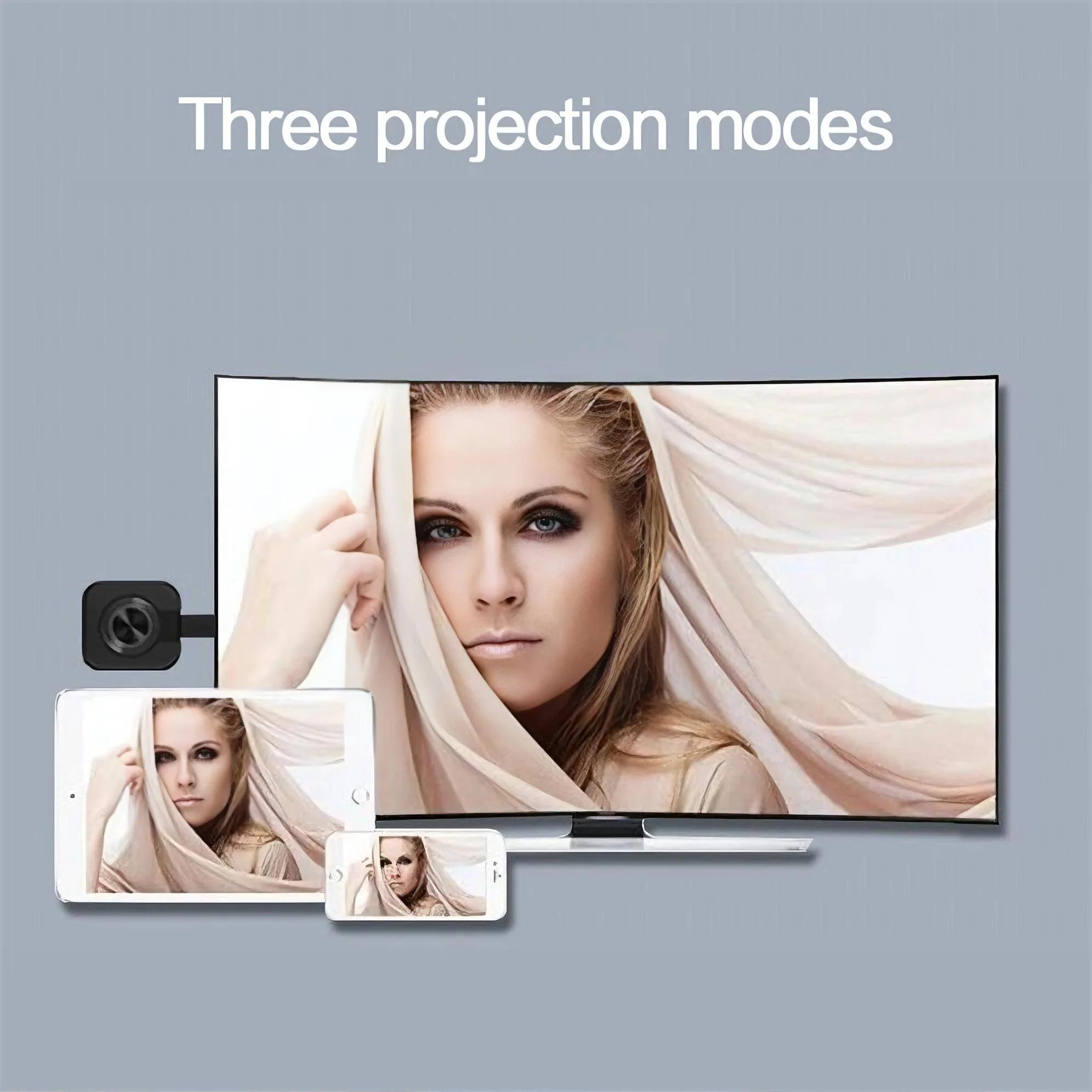 WiFi Receiver Audio Video Transmitter Phone Projector HDMI-Compatible Mirroring Screen Display Adapter for PC TV Receiver Multi-Functional